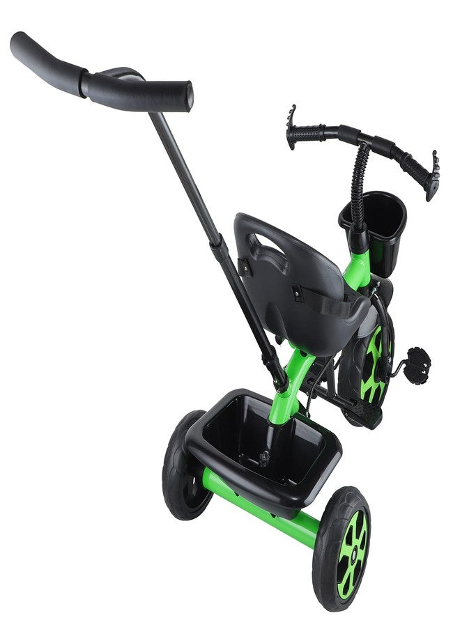 Maanit Lite Kids|Baby Trike|Tricycle with Dual Storage Basket for Kids|Boys|Girls Age Group 2 to 5 Years (with Parental Handle, Green) - Image 4